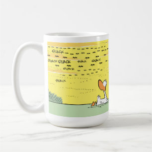 Mug Drôle de canards volants dans la bouillie de café