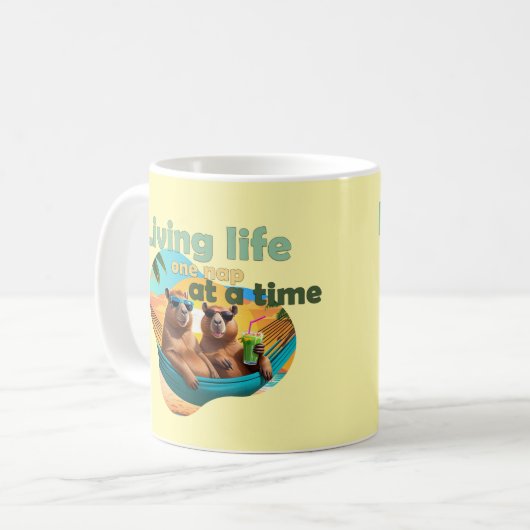 Mug drôle de capybara, cadeau, mignon capybara, ne pas (Devant gauche)