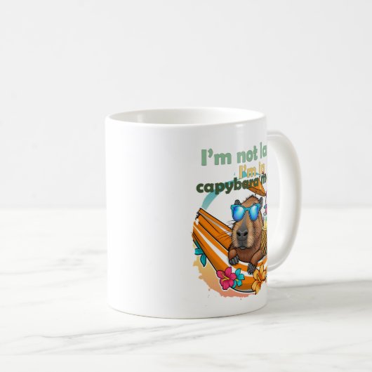 Mug drôle de capybara, cadeau, mignon capybara, ne pas (Devant droit)