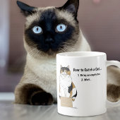 Mug Drôle de chat calicot beige humour dans une boîte