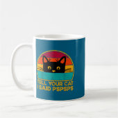 Mug Drôle de chat dit Pspsps disant (Gauche)