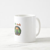 Mug Drôle de chat noir d'Halloween effrayant Citrouill (Devant droit)