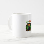Mug Drôle de chat noir d'Halloween effrayant Citrouill (Devant gauche)