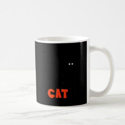 Mug Drôle de chat noir serviteur de chat (Droite)