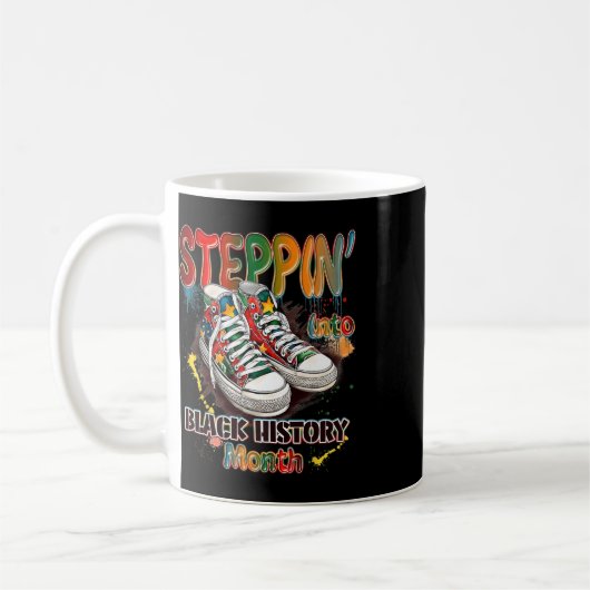 Mug Drôle de chaussures pour le mois de l'histoire des (Gauche)