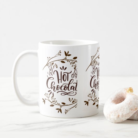 Mug drôle de chocolat (Avec donut)
