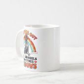 Mug Drôle de conception d'inter allemand à poil court  (Devant gauche)