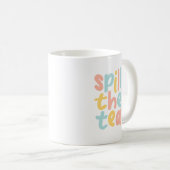 Mug Drôle de Couleur Dévoiler le Thé  (Devant droit)
