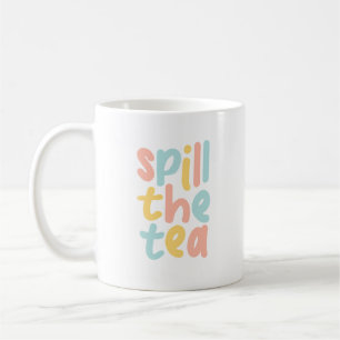 Mug Drôle de Couleur Dévoiler le Thé