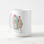 Mug drôle de dame de poulet (Devant gauche)