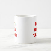 Mug Drôle de design de Santa et Jésus “Nous avons vu ç (Centre)