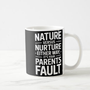 Mug Drôle de dicton sarcastique c'est la faute de vos 