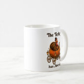 Mug Drôle de Dindon Citrouille Action de Grâce (Devant droit)