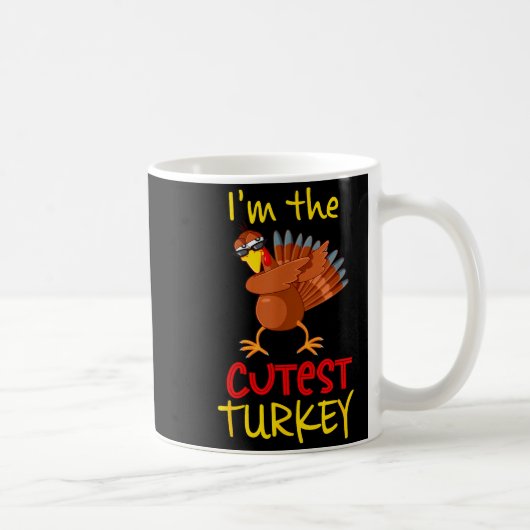 Mug Drôle de dindon le plus mignon pour groupe de fami (Droite)