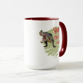 Mug Drôle de dinosaure arrête de cliquer (Devant droit)