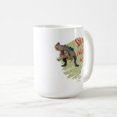 Mug Drôle de dinosaure arrête de cliquer (Devant droit)