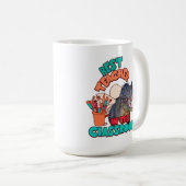 Mug Drôle de dinosaure Meilleur enseignant de la class (Devant droit)