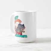 Mug Drôle de dinosaure Meilleur enseignant de la class (Devant gauche)