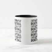 Mug Drôle de dire à propos du joueur de basket (Centre)