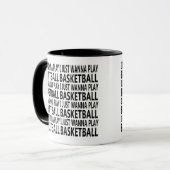 Mug Drôle de dire à propos du joueur de basket (Devant gauche)
