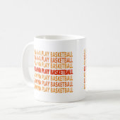 Mug Drôle de dire à propos du joueur de basket (Devant gauche)
