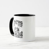 Mug Drôle de dire de camping (Devant gauche)