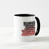 Mug Drôle De Dire Juste Une Citation Offensive Café Ro (Devant droit)