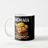 Mug Drôle de Donald Trump faisant des frites hamburger (Gauche)