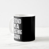 Mug Drôle de dragon cracheur de feu Halloween (Devant gauche)