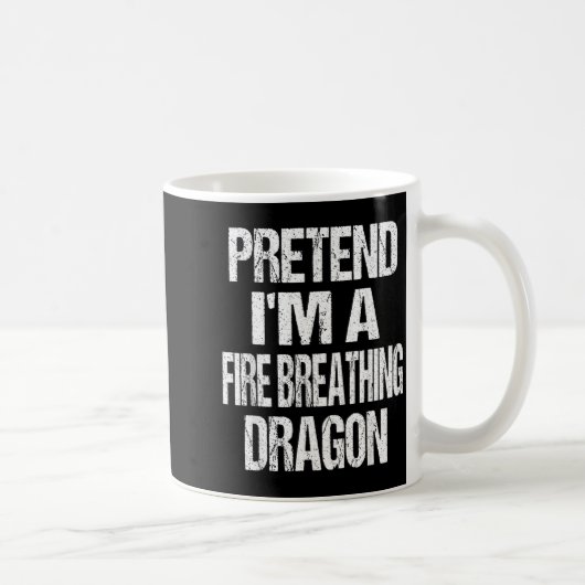 Mug Drôle de dragon cracheur de feu Halloween (Droite)