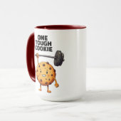 Mug Drôle de dur à cuire levant un haltère (Devant gauche)