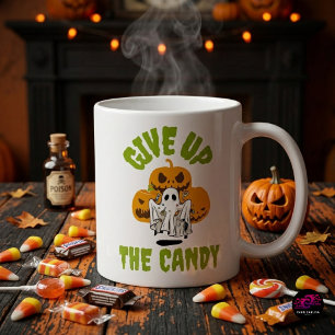 Mug Drôle de Fantôme Abandonne les Bonbons Halloween