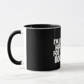 Mug Drôle de fantôme de Halloween Boos Pun (Gauche)