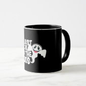 Mug Drôle de fantôme de Halloween Boos Pun (Devant droit)