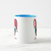 Mug Drôle de faon rouge Frenchie Santa Paws Noël (Centre)