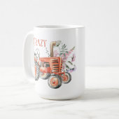 Mug drôle de femme de tracteur (Devant gauche)