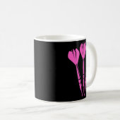 Mug Drôle de fléchettes pour les joueurs de fléchettes (Devant droit)