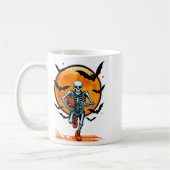 Mug Drôle de football américain Skeleton Player Hallow (Gauche)