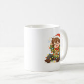 Mug drôle de garçon de Noël (Devant droit)