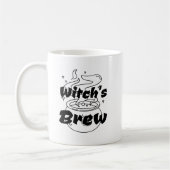 Mug Drôle de Halloween Sorcière Noire Cauldron Bouillo (Gauche)