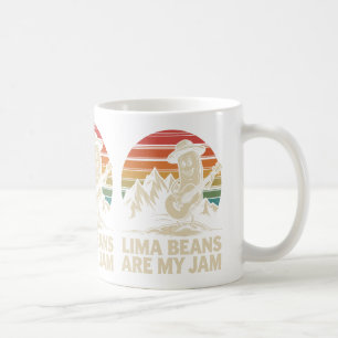 Mug Drôle de Haricot de Lima Jouant du Pun de Guitare