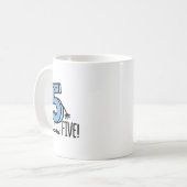 Mug Drôle de Hi Five ! Vague de main haute Bonjour Num (Devant gauche)