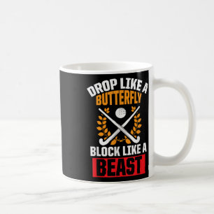 Mug Drôle de hockey sur gazon Tombez comme un papillon