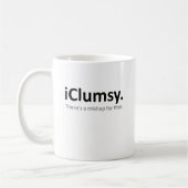 Mug drôle de iClumsy (Gauche)