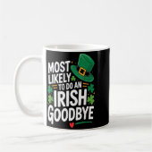 Mug Drôle de jour de la Saint-Patrick le plus suscepti (Gauche)