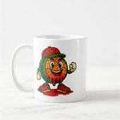 Mug Drôle de la pastèque de base-ball de la pastèque D (Gauche)