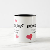 Mug drôle de la Saint-Valentin (Centre)