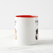 Mug drôle de la Saint-Valentin pour cochon d'Inde, (Centre)