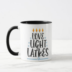 Mug Drôle de latke Hanukkah Cuisine juive Vacances Hum