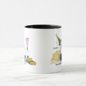Mug Drôle de Lendemain de Nouvel An Chat Blanc (Centre)